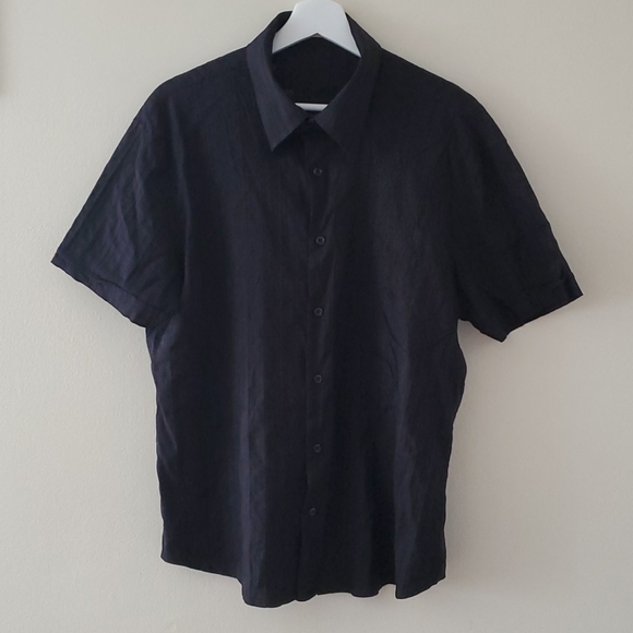 Guanto Shirt Short Sleeve XL Size Men Black - Picture 1 of 5